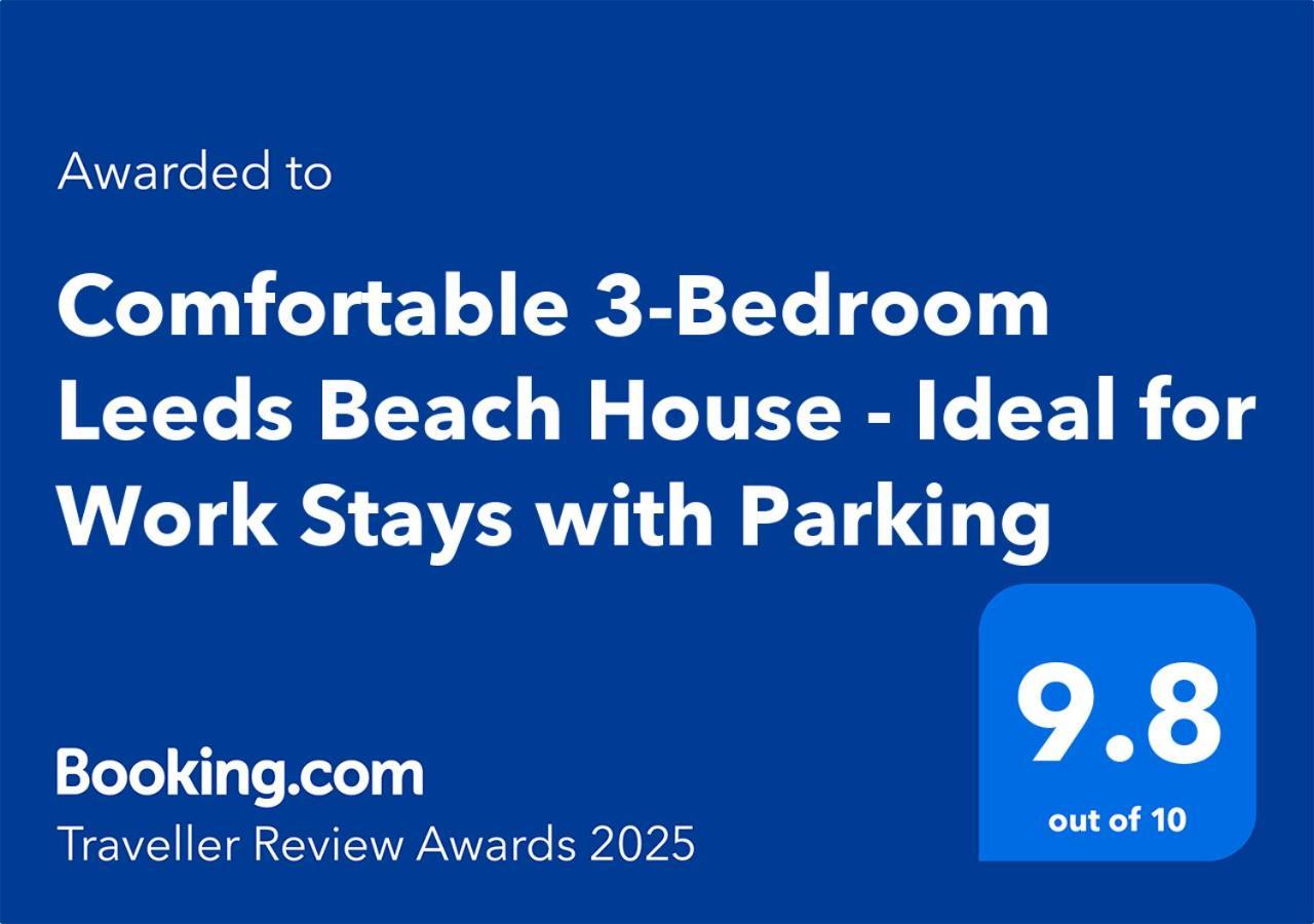 Comfortable 3 Bedrooms Leeds Beach House - Ideal For Family And Contractors - Free Parking For 2 Cars Exterior foto